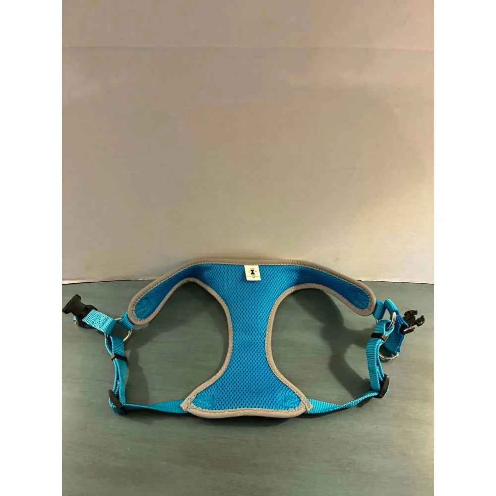 Coastal Dog Harness Medium Blue Excellent Mesh Comfort Wrap Step-In Reflective